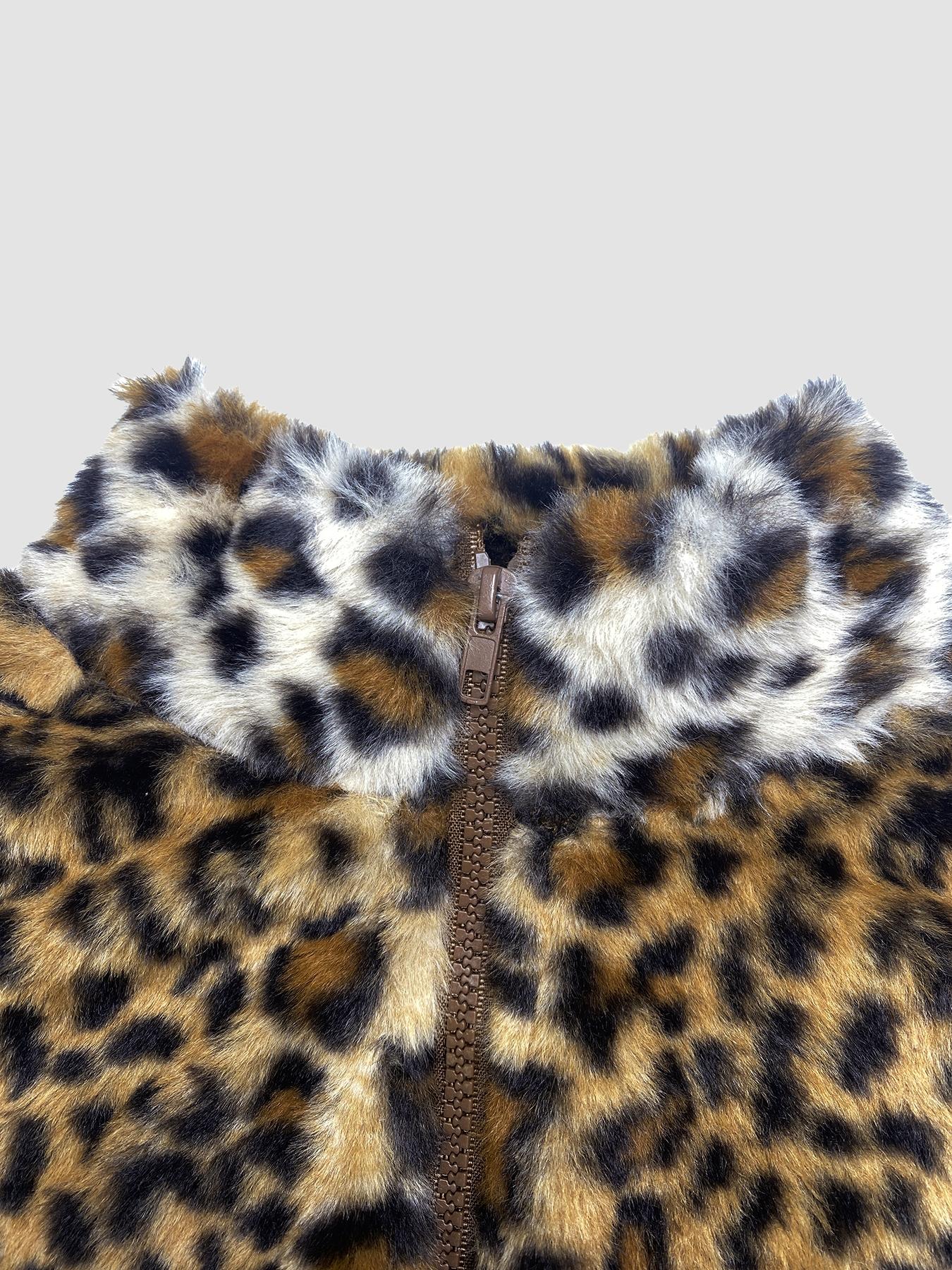 Women's Leopard Print Vest Jacket, Fashionable Layering Essential, Autumn Winter Versatile Piece, Casual & Formal Wear