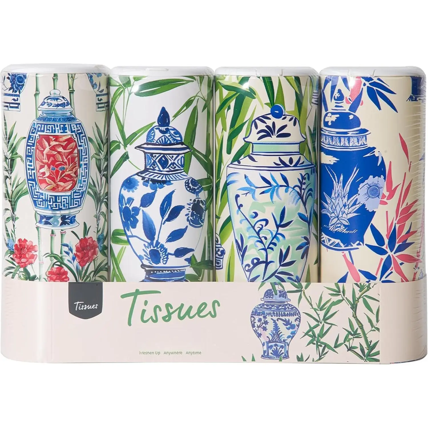Tissue Holder,Tissue Box,  Tissues Cylinder with ,  Tissues Holder,  Tissues Holder Round Container(4pk/200 Sheets)