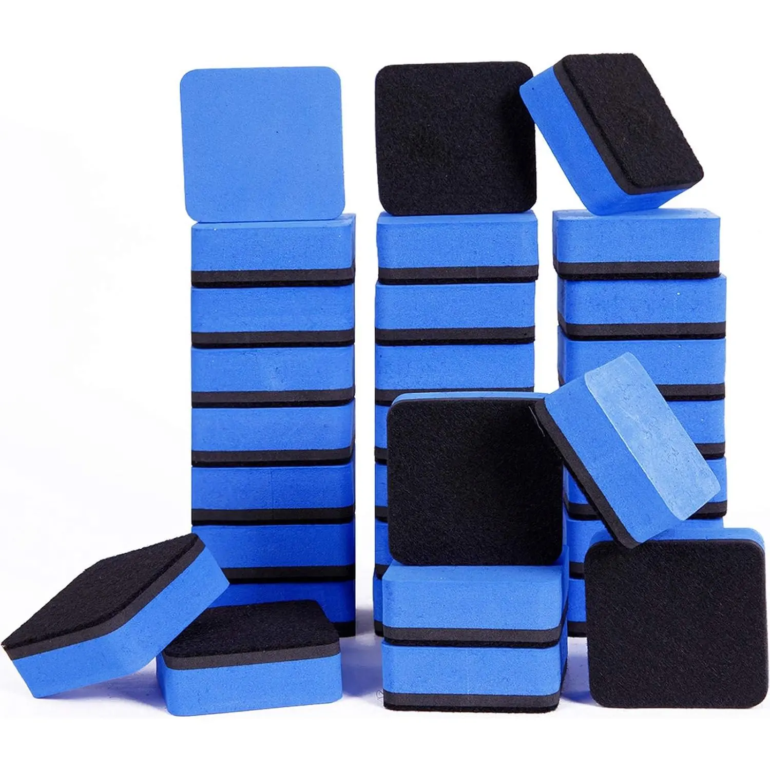 Dry Erase Erasers, 36 Pack  Whiteboard Eraser Chalkboard Eraser Dry Eraser for Classroom Office and  (Blue)