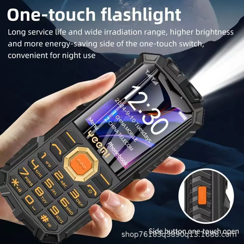 4G Candy-Bar Phone With Physical Keypad, Loud Volume, Ultra-Long Standby, And Rugged Outdoor Design.