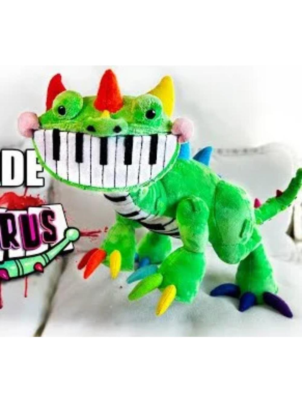 Pianosaurus Plush Nightmare Critters Green Dinosaur Stuffed Doll Anime Cute Toys Doll Collectibles Peluches Kids Gift Custom