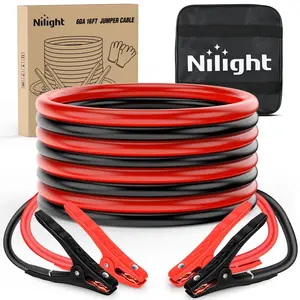 Nilight 6 Gauge 16 FT Heavy Duty Jumper Cable