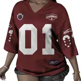 Unisex V-Neck Half Sleeve Knit Top, Quick-Dry Top, Loose-Fit Sports Shirt, Training Shirt, Number Print, Y2K Streetwear Style, Men's & Women's Apparel, Workout Tops