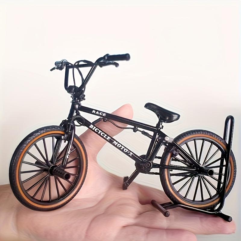 Premium 1/8 scale mini BMX finger bike - cast aluminum alloy, collectible toy for enthusiasts - three colors available