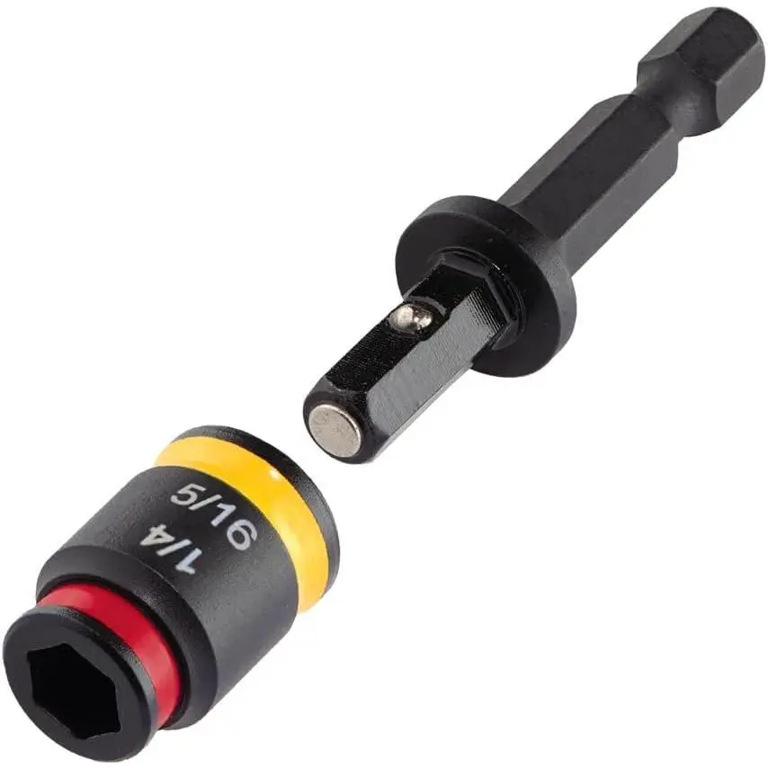 Malco MSHC Magnetic Hex Driver Socket Set - 1/4" & 5/16" C-RHEX, 2-Inch Impact Grade, Quick-Change Cleanable Reversible, Magnetic Hold for HVAC, Construction