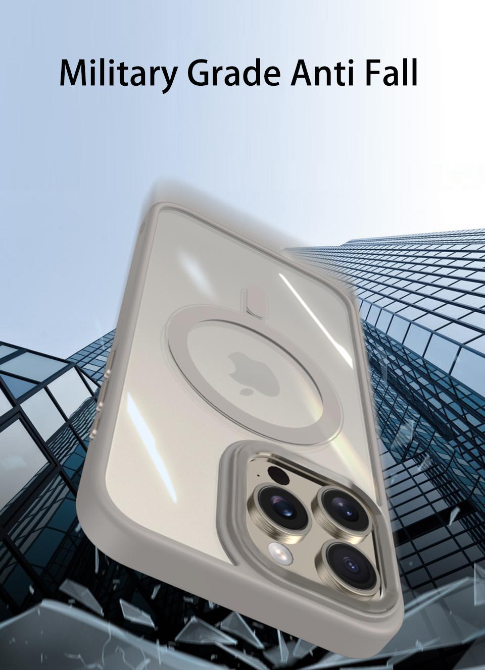 Luxury Magsafe Transparent Case For iPhone 16 15 14 13 12 Pro Max Plus Magnetic Wireless Charge Cases Cover   clear case