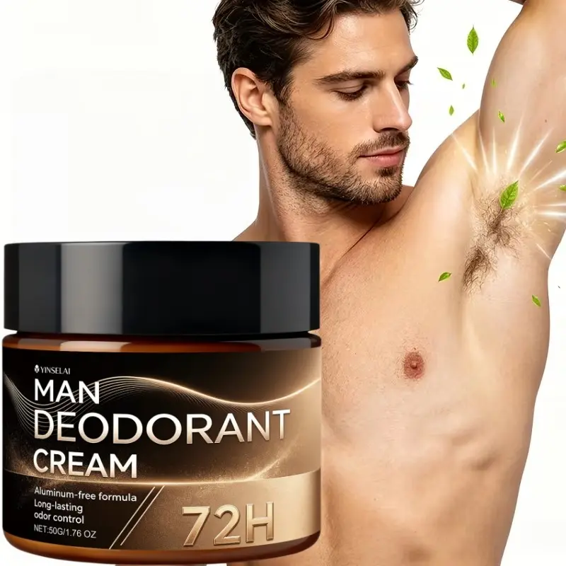 Aluminum-Free Deodorant Cream for Sensitive Skin – 72H Odor Protection, Gentle on Underarms 50g