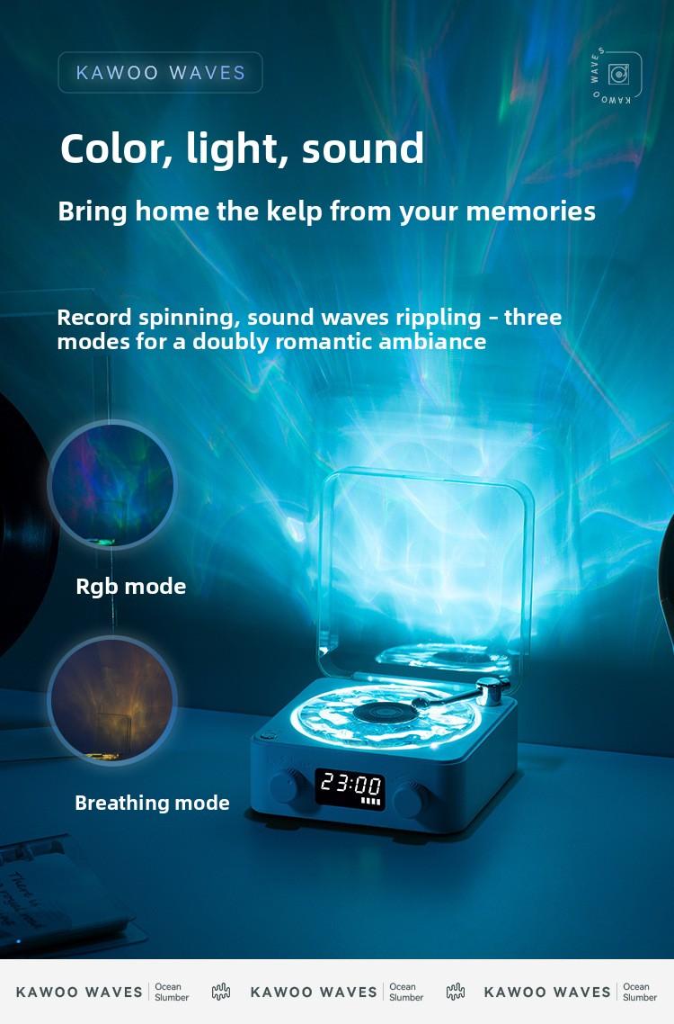 New ListenSea Wireless Mini Retro Bluetooth Speaker, White Noise Sound Machine, Bedroom Bedside Sleep Aid Speaker with Time Display, Portable Mini Audio for Home Desktop men's room decor men room decor chill room accessories