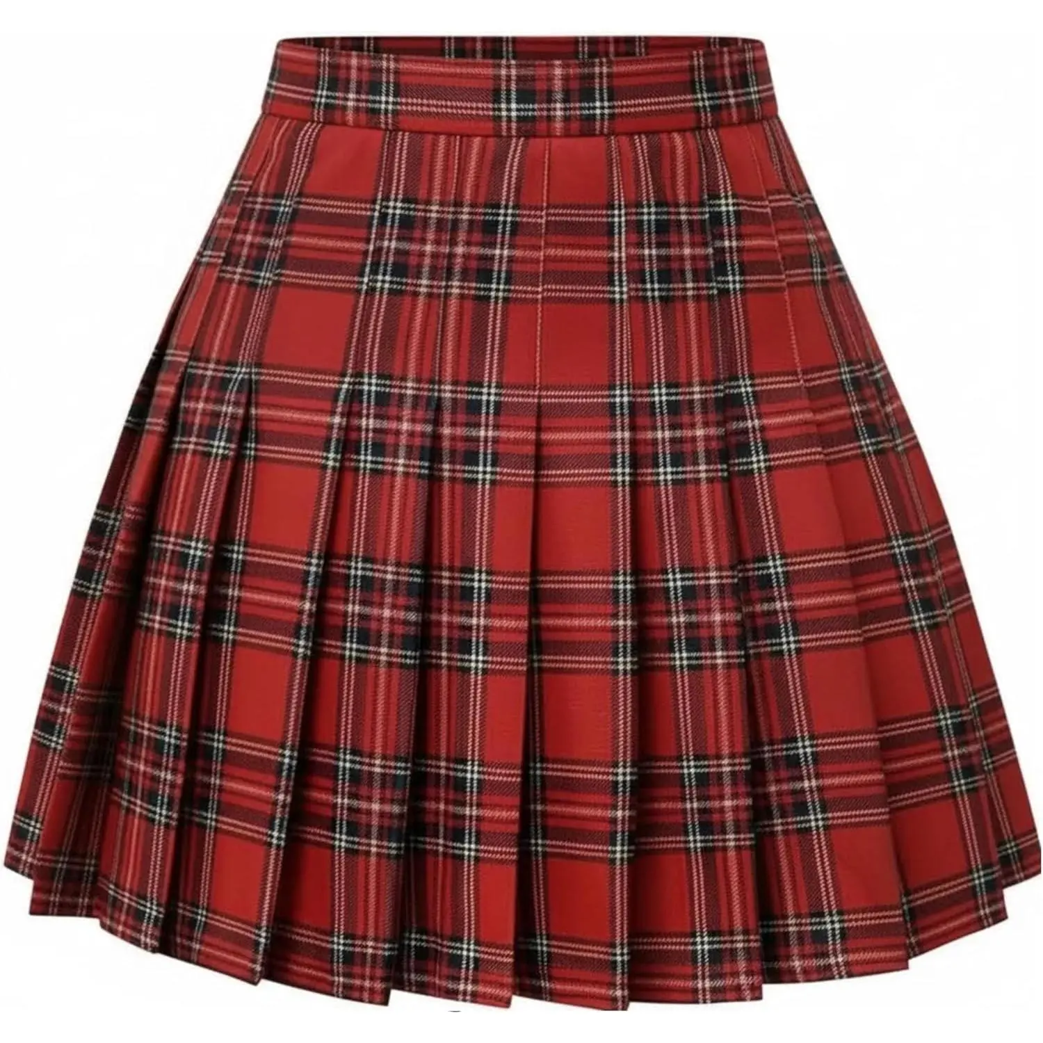 Women Pleated Skirt A-Line Short Mini Basic Skirt School Uniform Cheerleader Skirts Skater Skirt