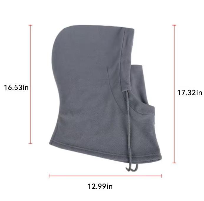 Warm Fleece Balaclava for Men Women Winter Face Mask Neck Warmer Hooded Cap Windproof Thermal Head Cover Beanies Bandana Cold Resistance -20°C Cotton Material