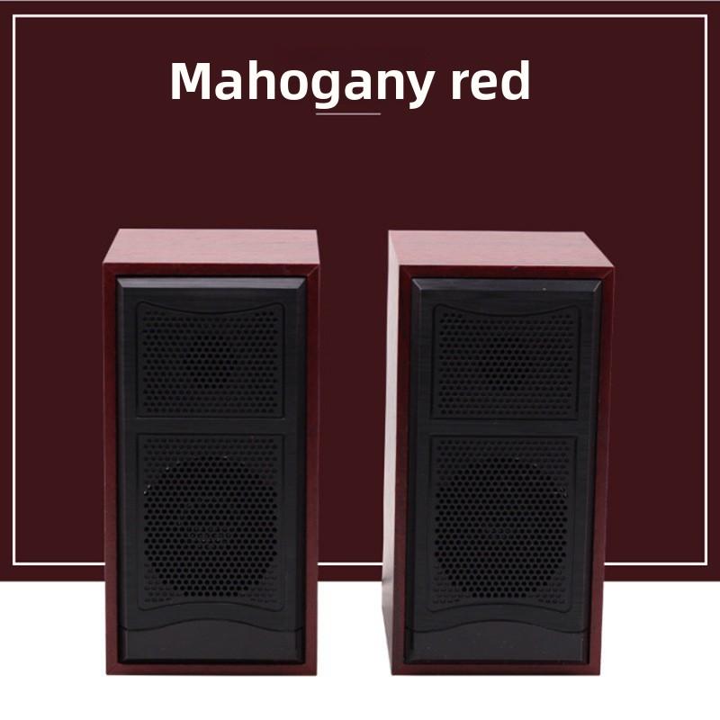 Wooden Home Speaker Multimedia Subwoofer for PC Phone Tablet USB Portable Wired Control Mini Sound