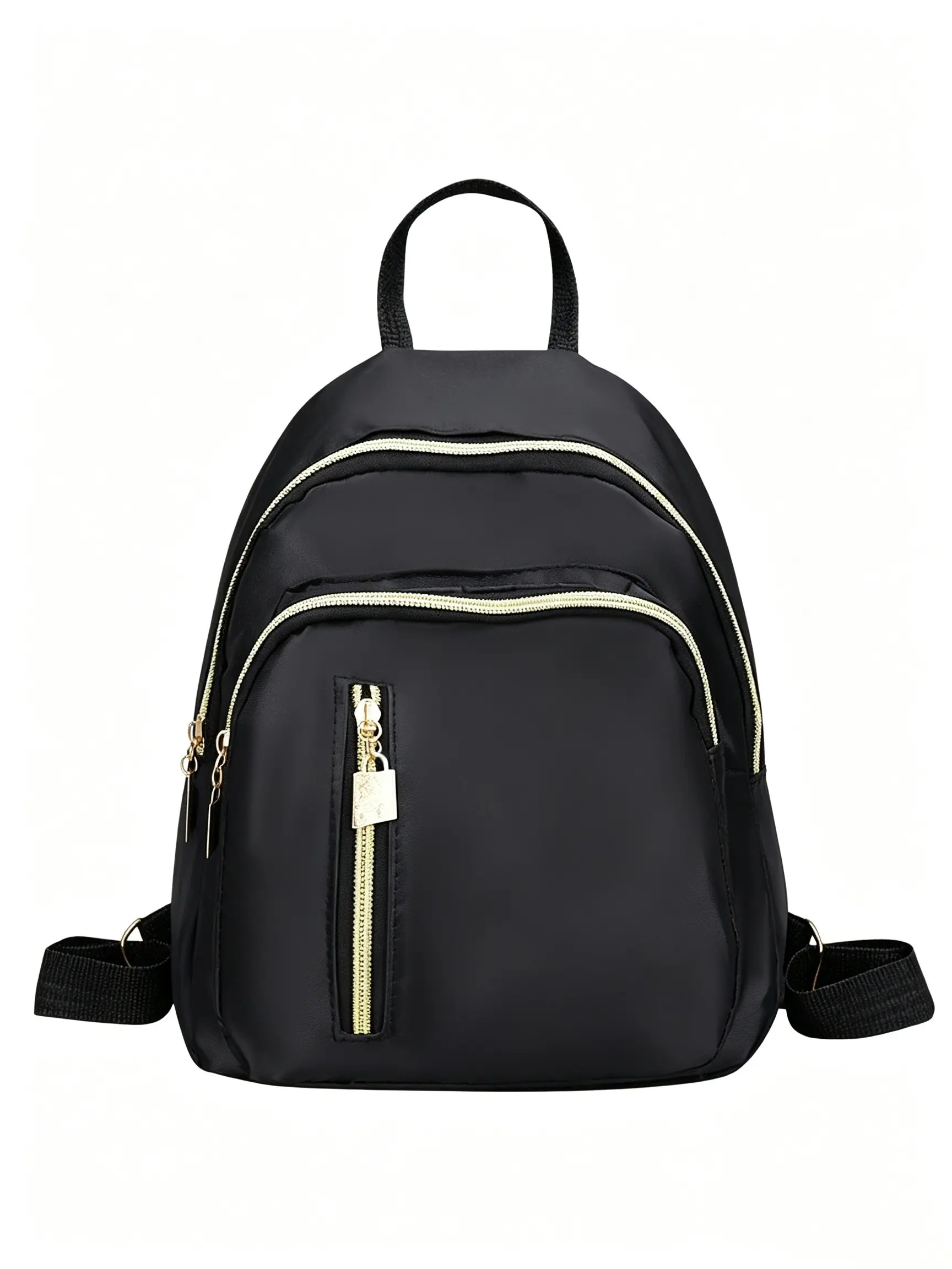 Large Capacity Fashionable Minimalist Commuter Backpack, Adjustable Strap, Top Handle, Versatile Carry, Solid Color, All Seasons, Modern Backpack