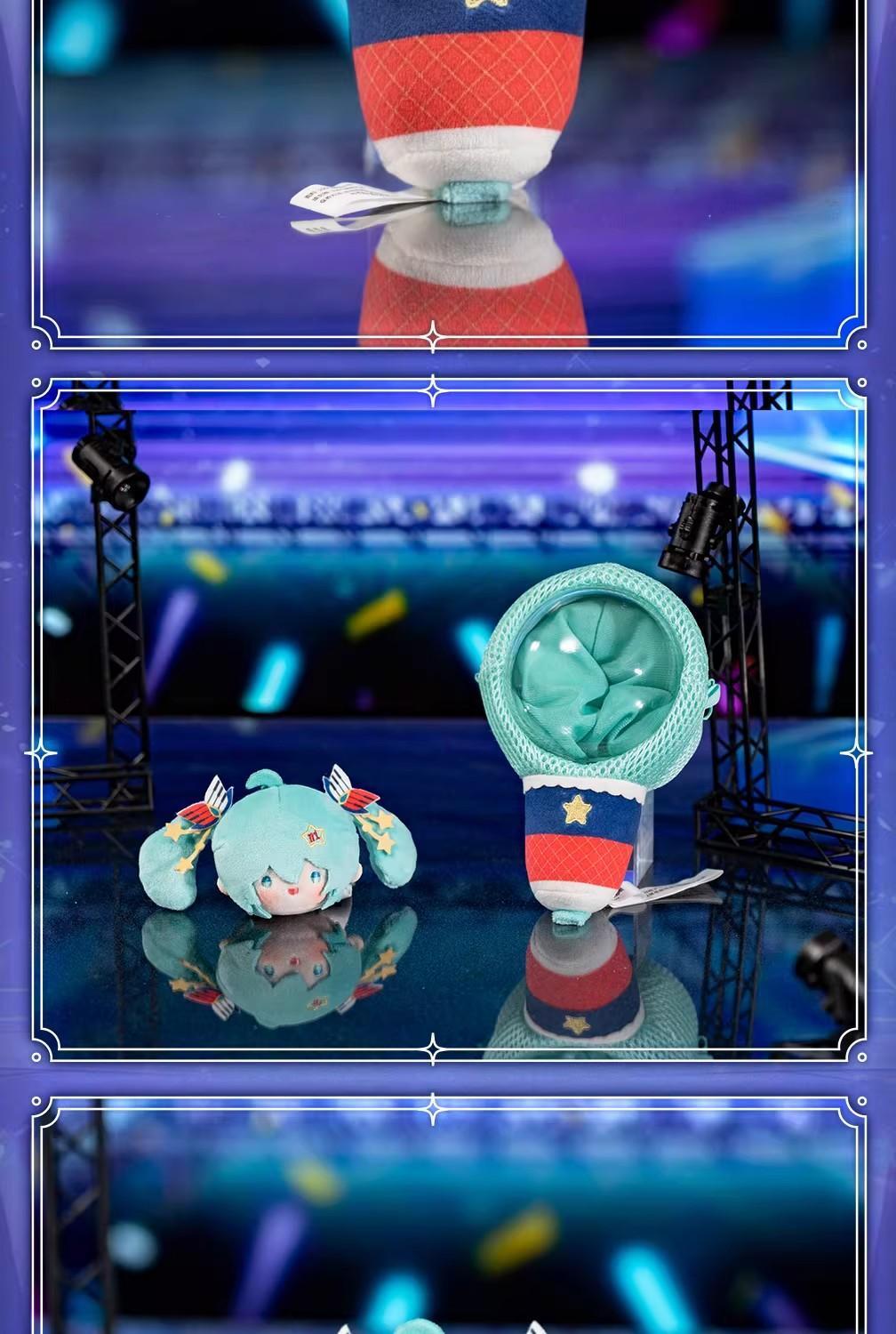 New Genuine Hatsune Mikustuffed Ita Bag Plush Doll Starlight Voice Microphone Series Plush Dango Keychains Doll Bag Gift Toy