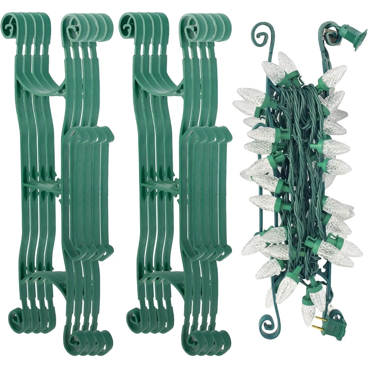 8 Pack Christmas Lights Storage Holder, Holiday Light Storage for All Purpose Light Cord Wind Up, Christmas String Lights Organizer Holder