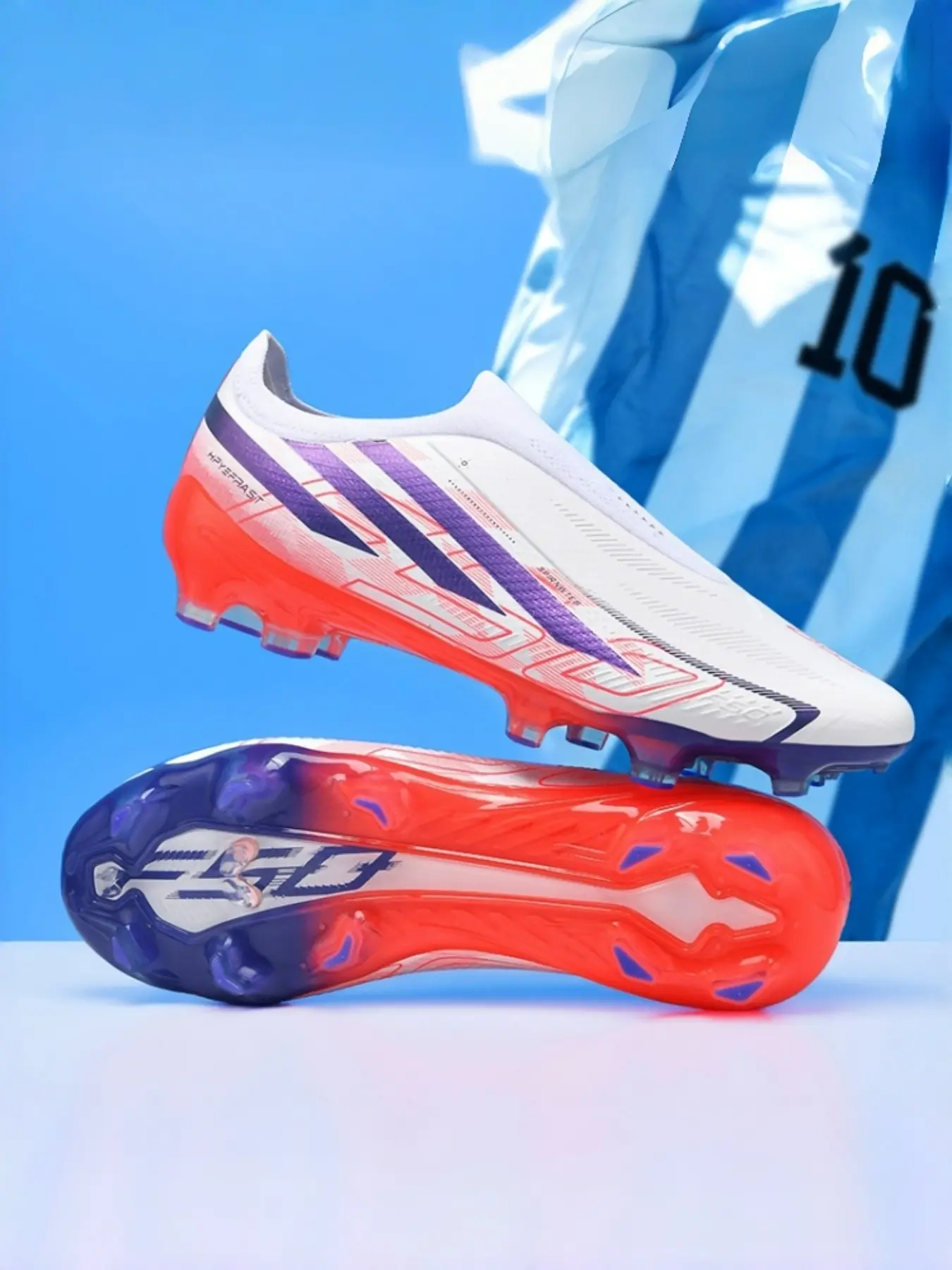 High-Quality Unisex Soccer Shoes, Soccer Boots, Indoor Outdoor Use, Lightweight High-Performance, Long Studs, Anti-Slip, Durable, Super Grip, Fashionable