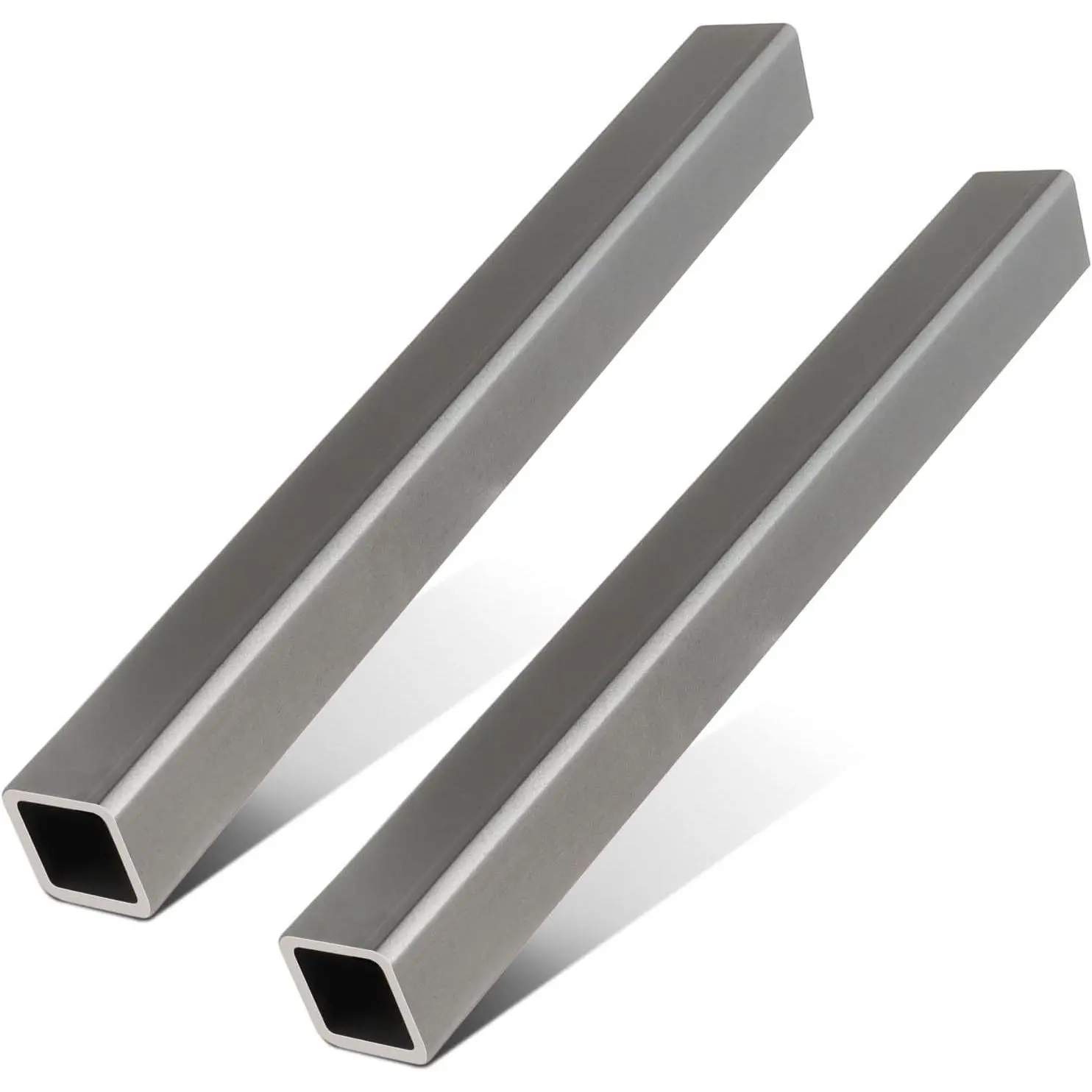 2pcs Steel Tubes, 1" x 1" x 1/8" Wall Steel Square Tubeing, Hot Rolled Steel Compatible with ASTM A-36, 12" Length