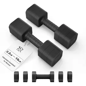 Adjustable Dumbbell Set of 2, Weights for Men and Women at , Anti-slip Handle, 3 in 1 Free Weights Dumbbells Set, 2lb/3lb/5lb/10lb/15lb/20lb for Pilates, Yoga, Strength