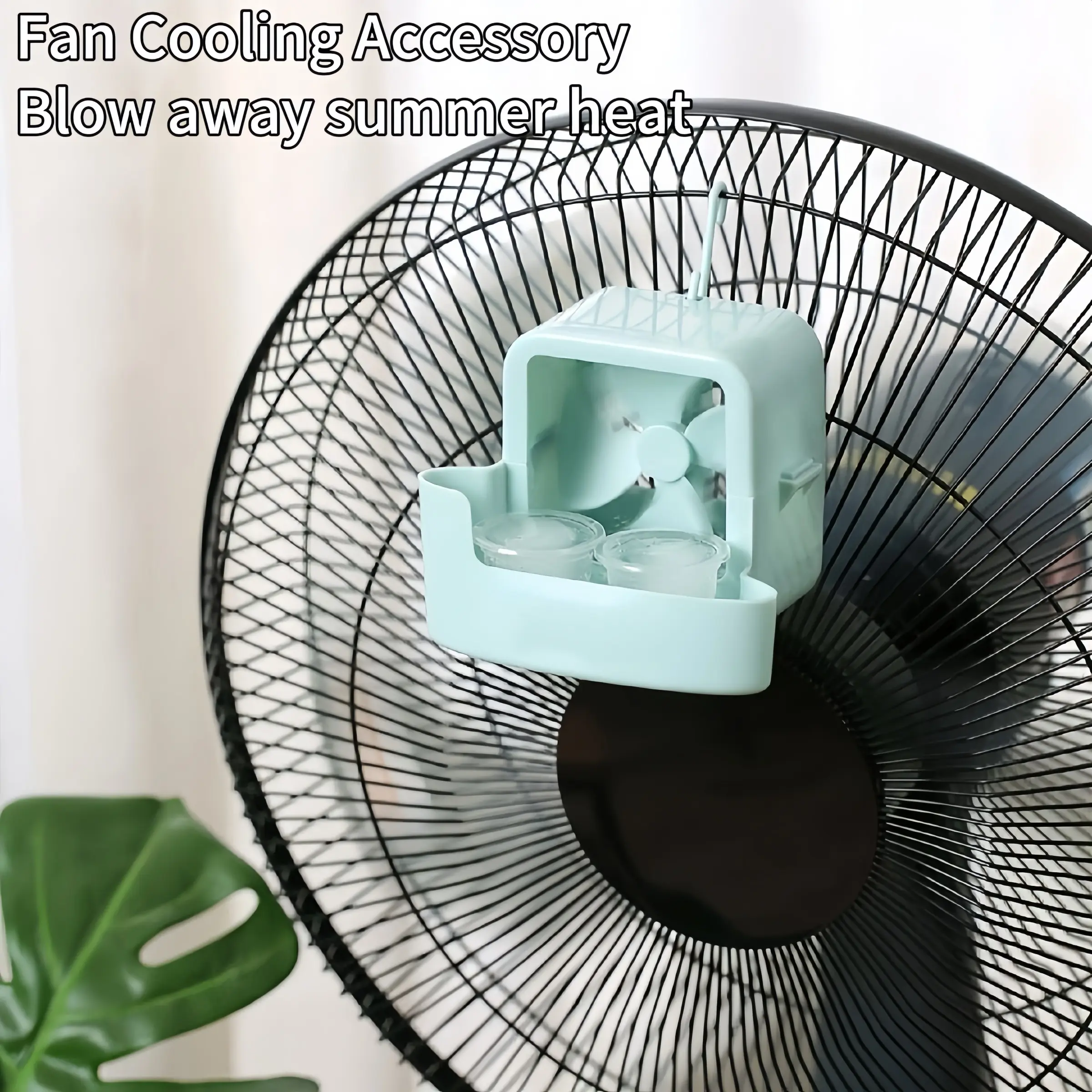 Portable Cooling Device Set, 6 Pieces Reusable Ice Room System, Space-Saving Hanging Design, Ideal for Home Office Bedroom Camping