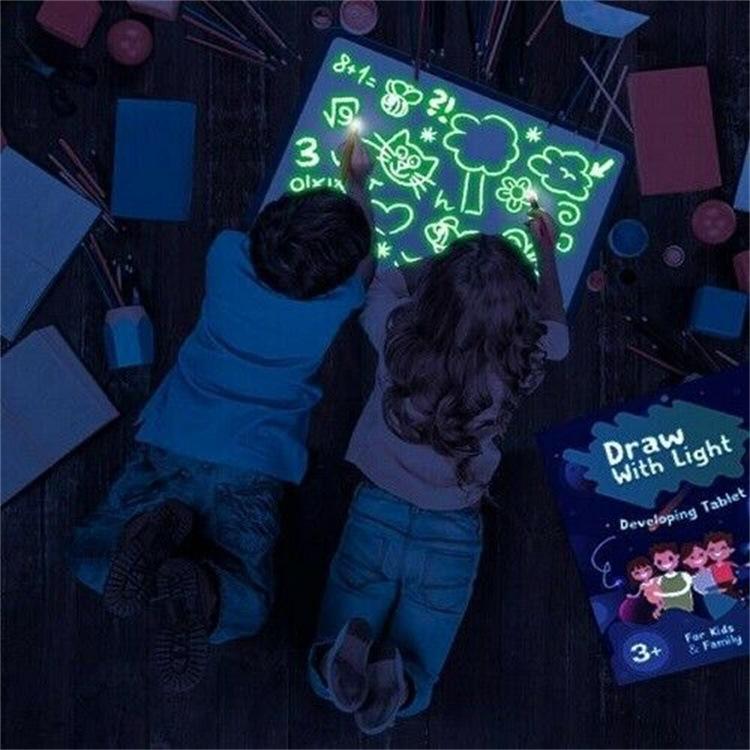 Educational Toy Drawing Pad 3D Magic 8 Light Effects Puzzle Board Sketchpad Educational Toy Drawing Pad 3D Magic 8 Light Effects Puzzle Board Sketchpad