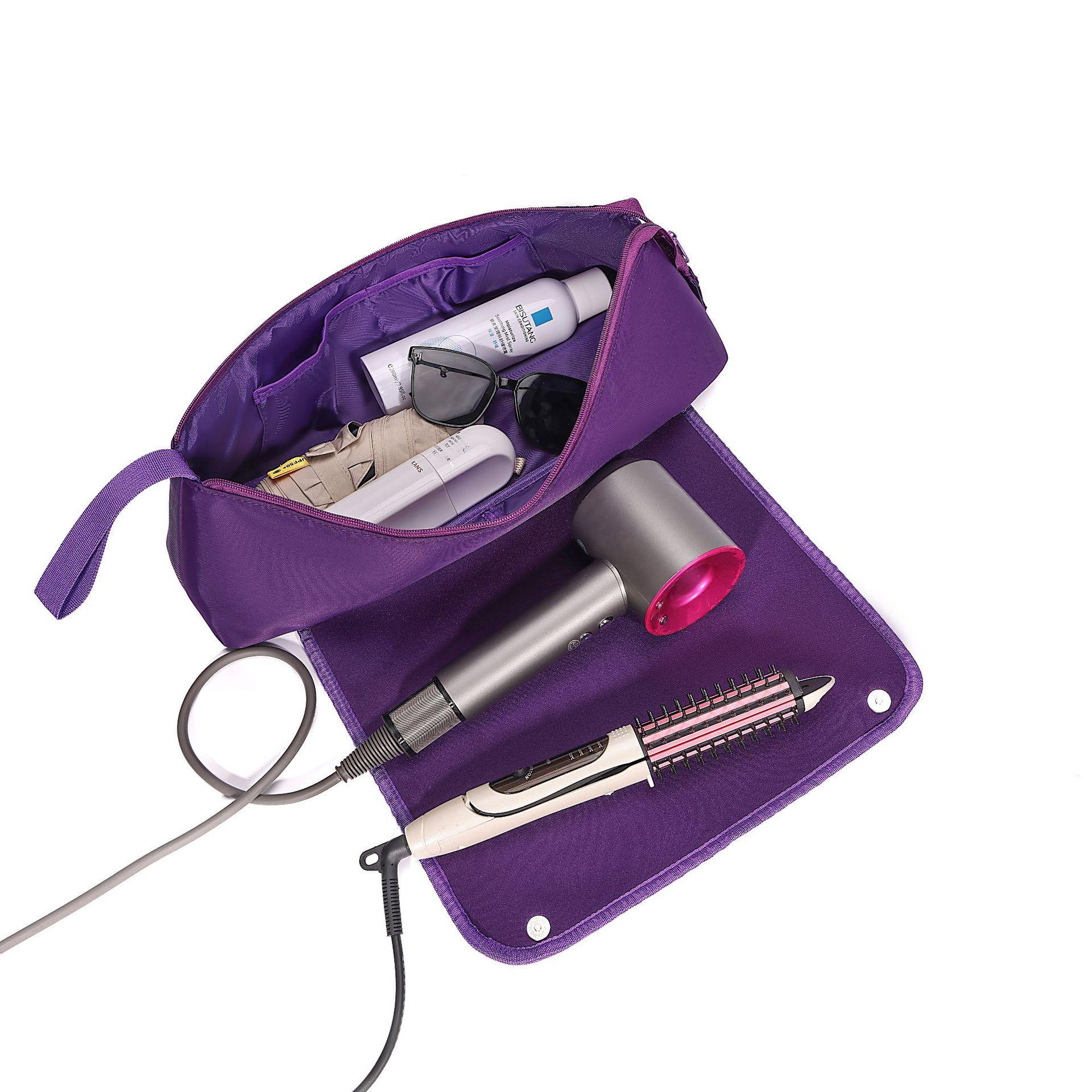New Hair Straightener Storage Organizer Bag, Heat Resistant Curling Iron Pouch, Hair Dryer Styling Tools Storage Bag, Portable Travel Heat Proof Organizer, Large Capacity Home Hair Care Tools Bag with Anti-Scald & Safe Design