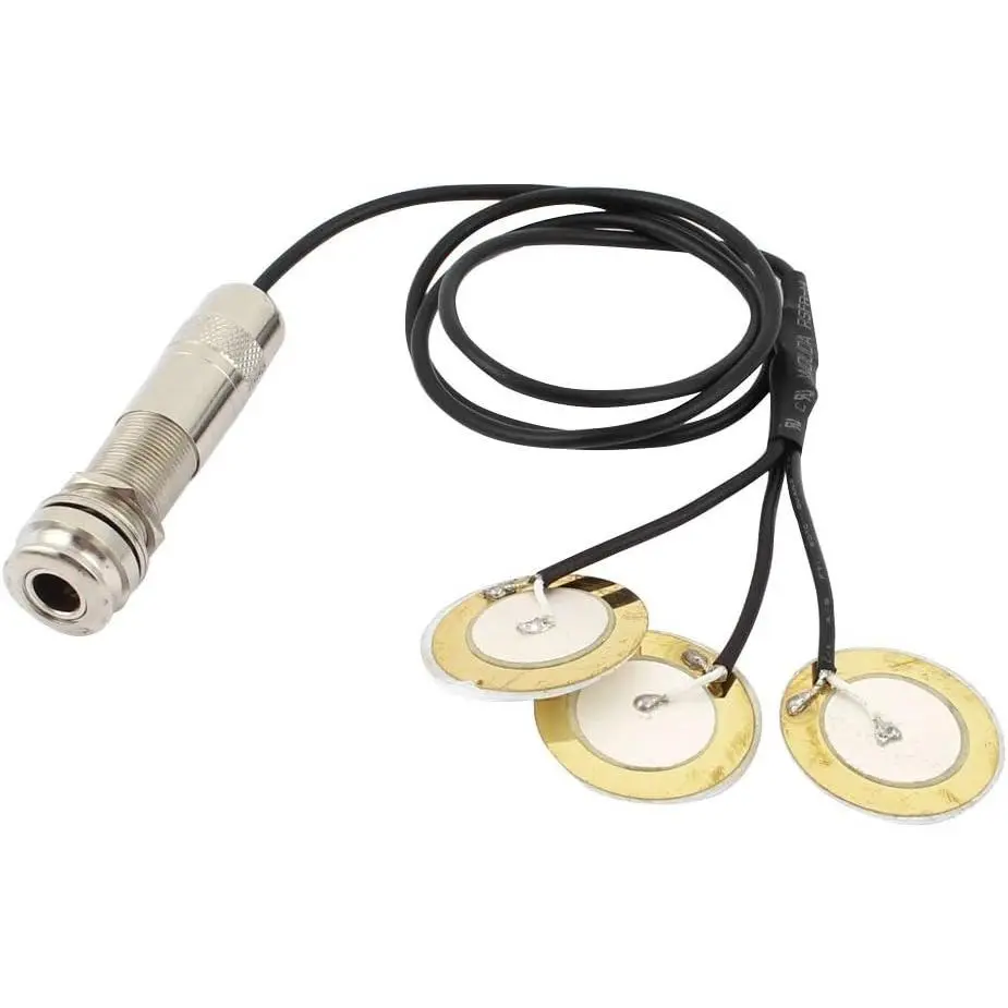 3-in-1 Piezo Contact Microphone Pickups for Guitar Violin Musical Instruments