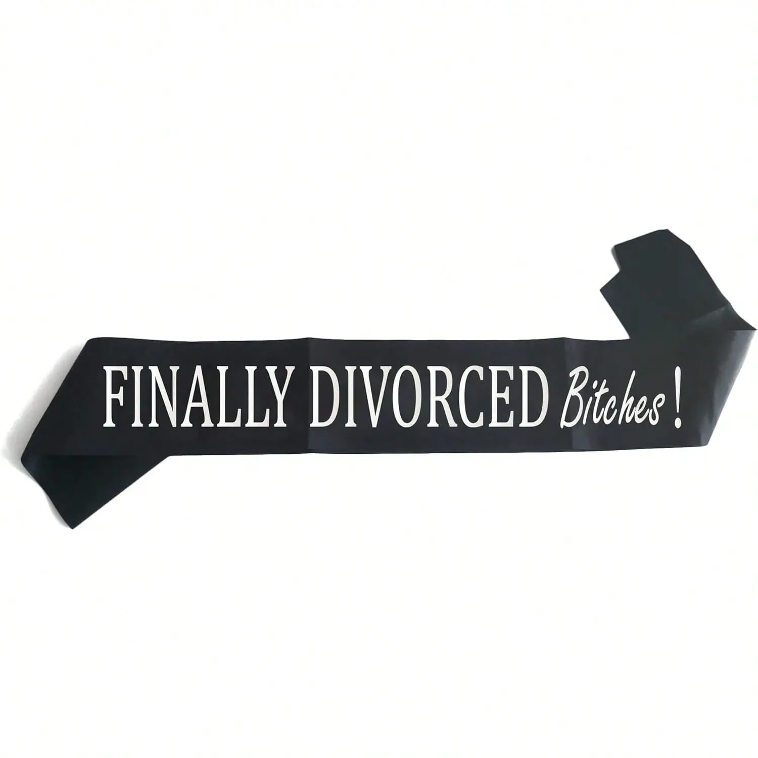 Black Divorce Party Sash, Happy Divorce Shoulder Sash Gift for Newly Single Men Women, Breakup Celebration Party Decor Supplies