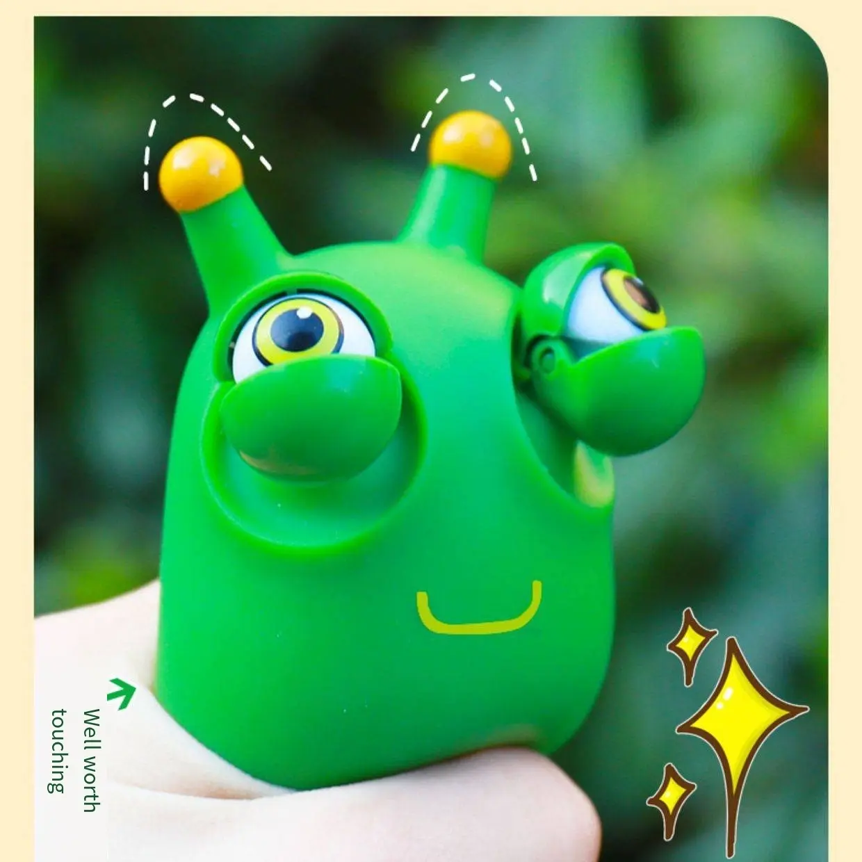 Stress Relief Toy, Unisex Pop-Eye Caterpillar, Fun Pressure Release Tool, Ideal for Kids & Adults, Perfect Gift Idea