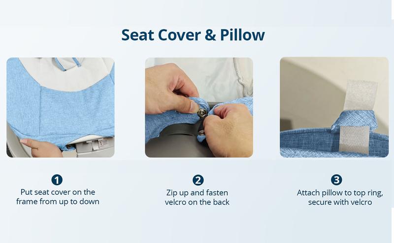 Baby Gift Electric Baby Swing for Infants with 5 Speeds,10 Lullabies,Adjustable Sound Volume,Baby Rocker, Baby Bouncer,Baby Electric Bassinet,Indoor & Outdoor Use,Remote Control,Grey