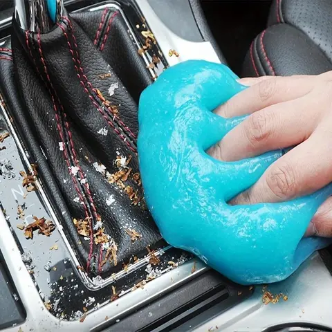 Reusable Car Cleaning Clay, Effective Dust Removal Gel with Gentle Gel Texture, Ideal for Car Interior Detailing and Keyboard Cleaning, Efficient Cleaning Tool Putty