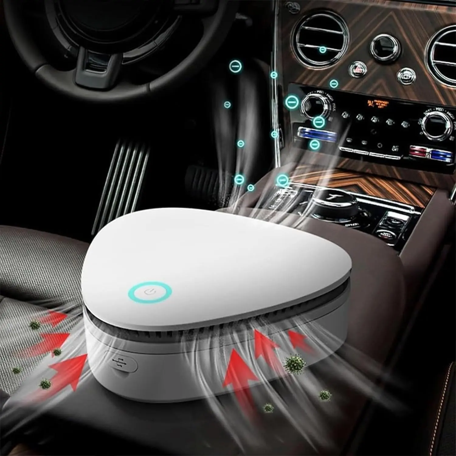 Portable Ozone Machine, Versatile Smoke Odor Remover, Deodorizer for Home, Car, Fridge, Shoe Cabinet, Lightweight, Compact and Quiet Operation