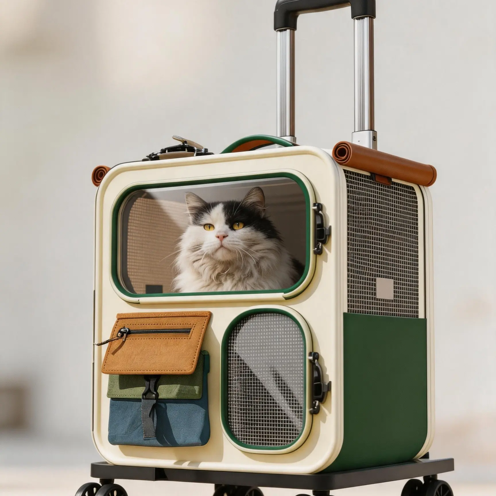 Pet Travel Bag for Cats and Dogs, Portable Foldable Pet Carrier, Outdoor Animal Carrier, Puppy Carrier, Ideal for Outdoor Adventures, Convenient and Lightweight Design
