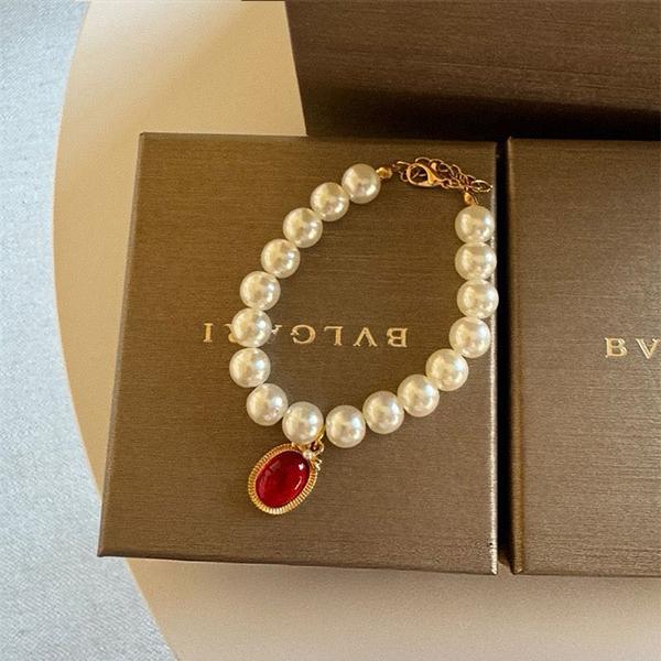 Luxury Pearl Pet Necklace, Cute Cat Dog Collar with Gem Pendant, Adjustable Pet Jewelry for Small Dogs Cats, Fashion Pet Accessory for Photoshoot Party