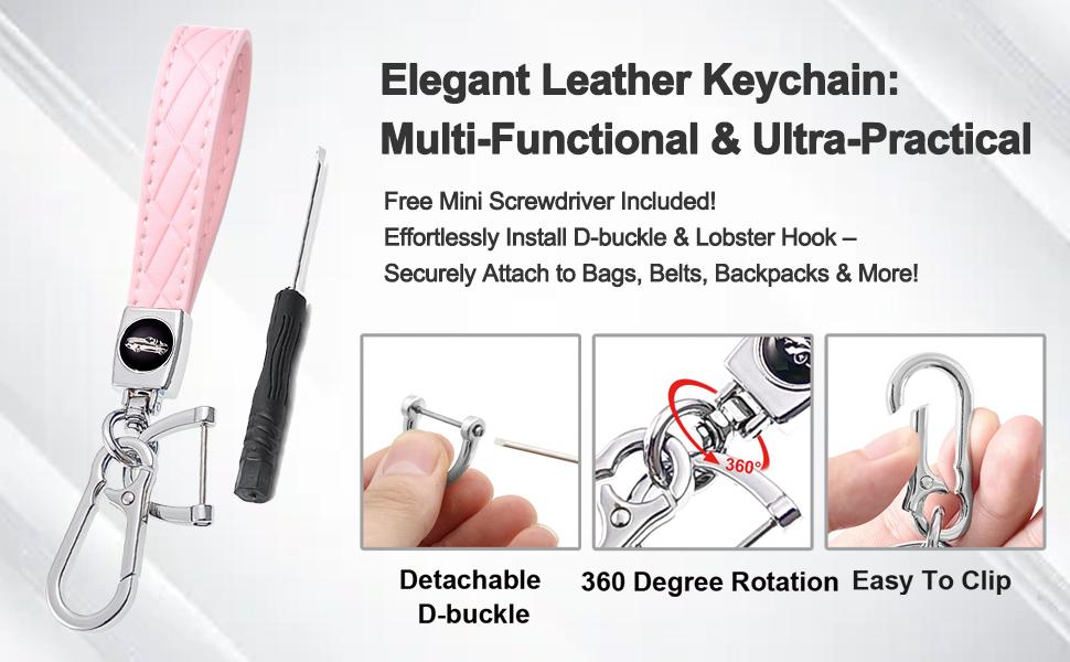 Key Fob Cover for Ford - Premium Soft TPU Shell Full Protection Case with Keychain, Fits Bronco Sport Maverick Ranger Explorer Expedition Escape Edge Mustang F150 F250 F350 Fusion, Pink 4-Button