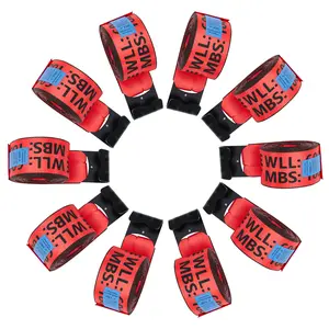 6000 lbs WLL Heavy Duty Truck Straps with Flat Hooks, 18000 lbs Break Strength, Tie Down Cargo Winch Straps for Flatbed Trailers, Towing, Farm Equipment & Tree Saver