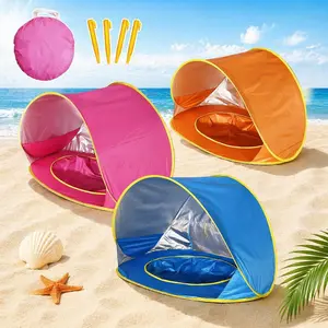 Portable Beach Tent House, UV Protection Lightweight Adjustable Instant Setup Tent, Ideal for Camping, Fishing, Backyard, Beach Picnic, Quick Setup