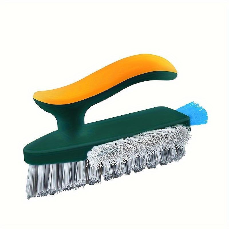 2 in 1 Gap and Floor Cleaning Brush, toilet brush Durable Plastic Material  Portable Design for Bathroom Kitchen and Living Room Cleaning