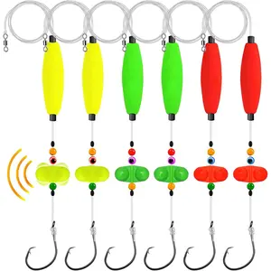 Catfish Rig Catfishing Tackle Floats 6PCS, Catfish Float Rattle Santee Cooper Rig Equipment Bank Fishing Peg Floats Bait Rigs