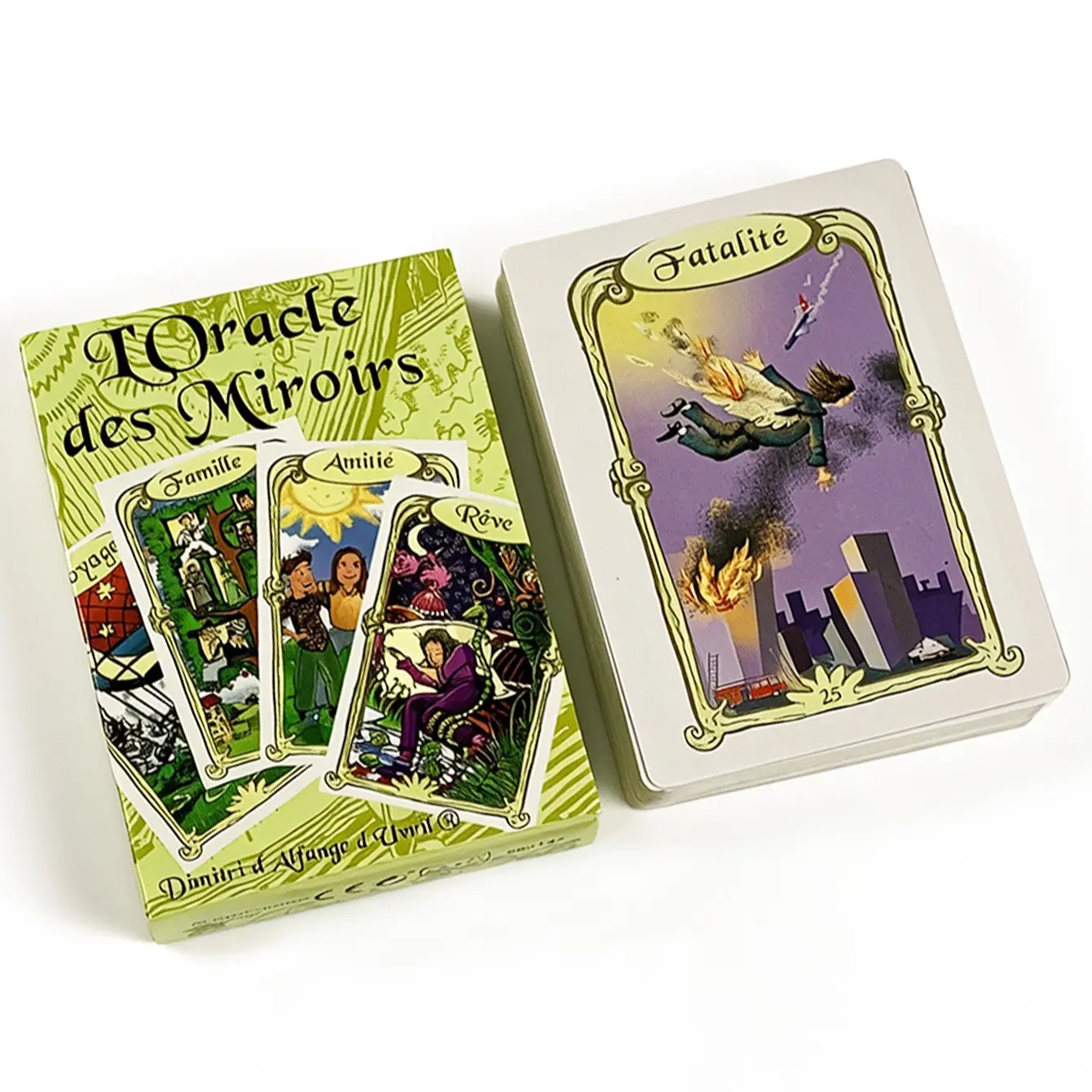 Mirror Oracle Deck 53 Cards, French Fortune-Telling Cards with Beginner Guide, Ideal for Self-Discovery and Intuition, Perfect for Beginners and Enthusiasts
