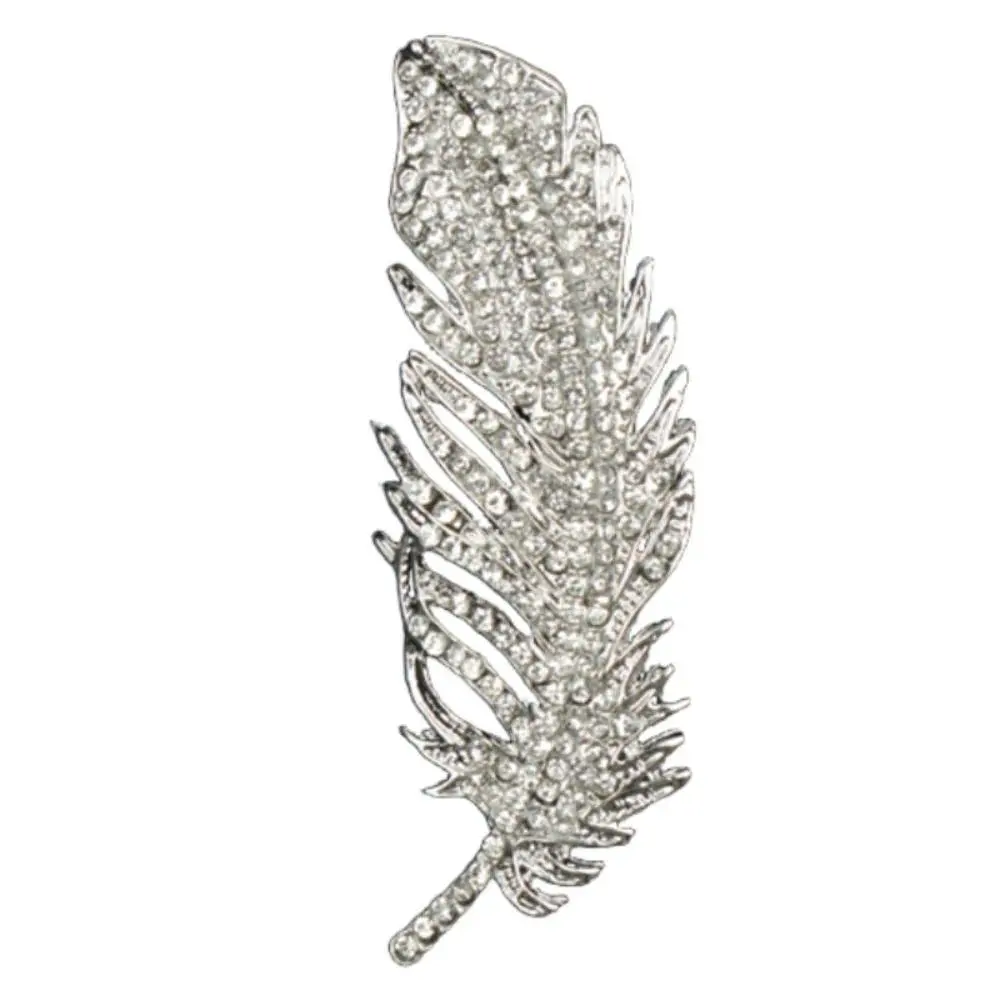 Man Temperament Feather Brooch Exquisite Simple Fashion Pin Retro Suit Accessories
