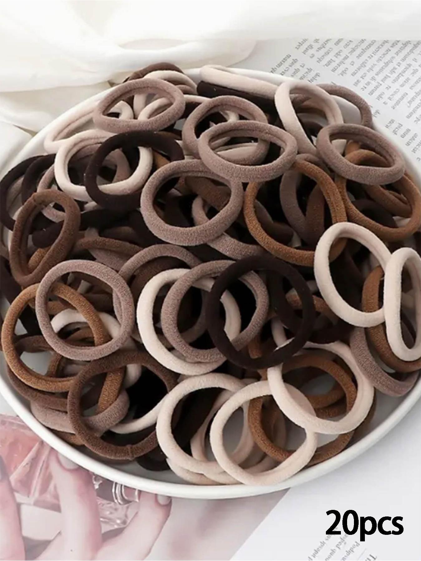 Simple Style Plain Color Hair Tie Set, Scrunchies, Elastic Hair Ties, Elastic Hair Accessory, Casual Versatile Hair Accessories for Women & Girls, Minimalist Headwear Suitable for Thick Hair, mothers day gift, mothers day gift ideas