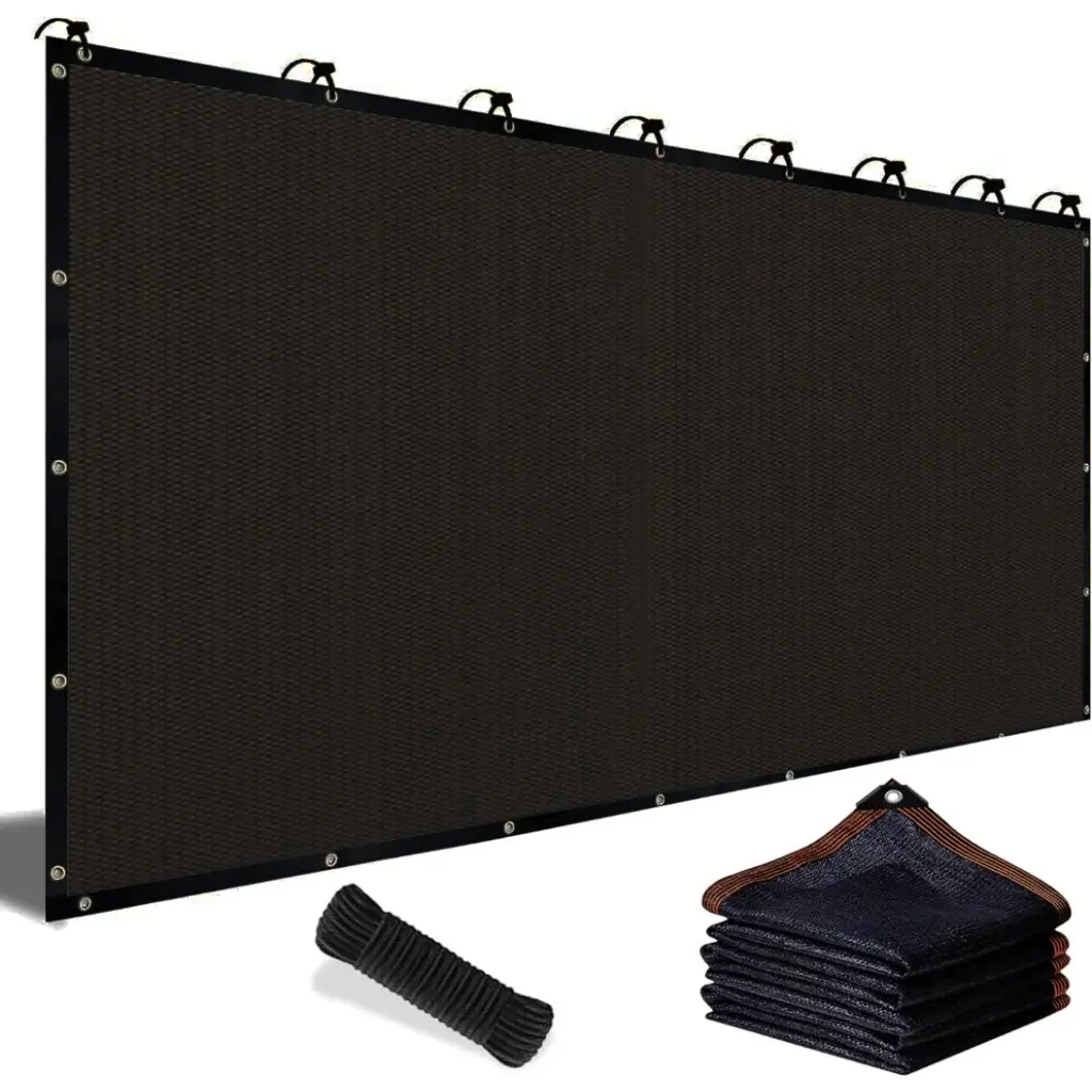 90% Blackout Cloth (Black) - 10 x 13ft UV-Resistant Shade Net with Reinforced Rivets, Suitable for Outdoor Adventures / Camping / Garden / Patio / Greenhouse.Mesh Shade Cloth，father's day gifts