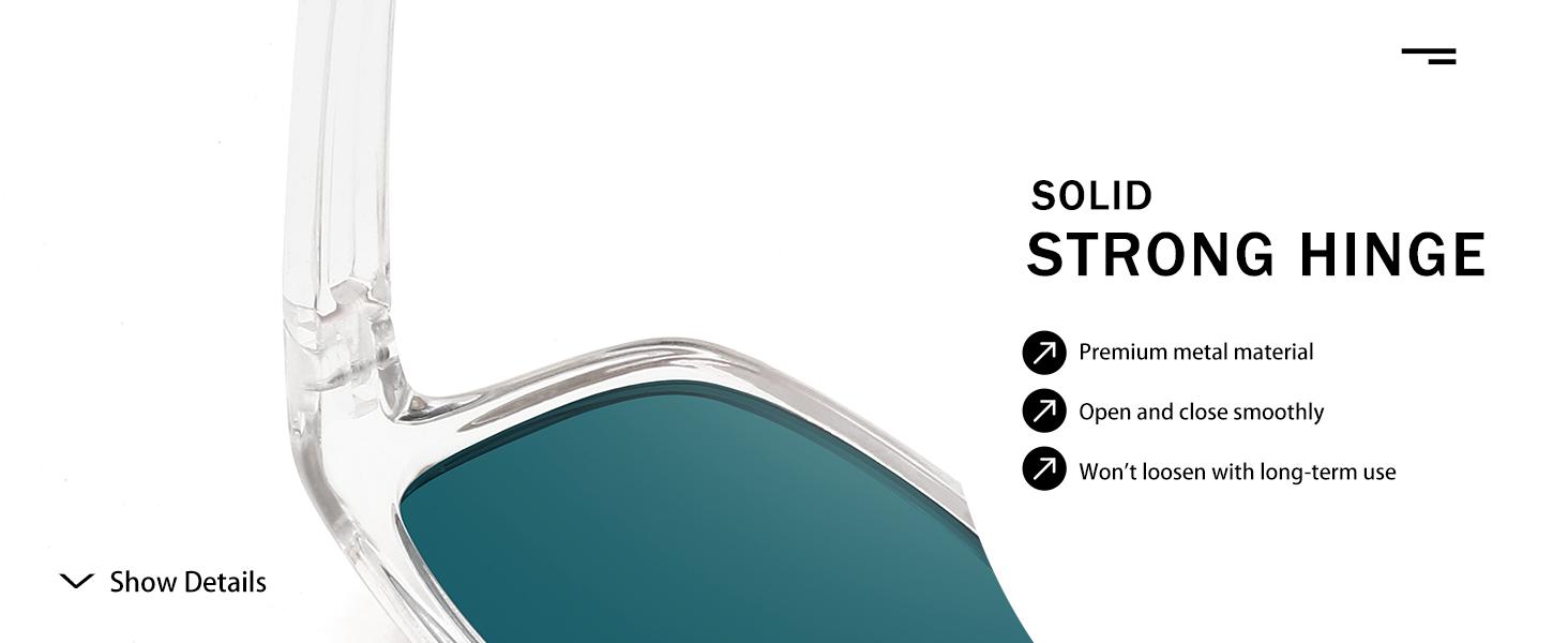 FOZONO Polarized Sports Sunglasses for Men Women, UV400 Protection Anti Glare Sun Glasses for Driving Running Cycling Fishing