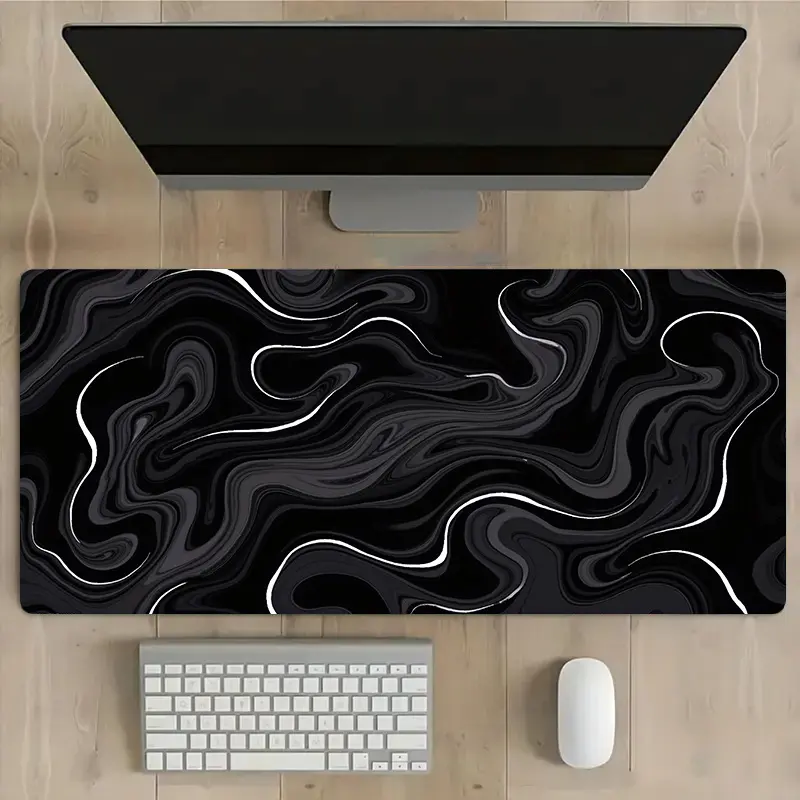 Black Marble Design Mouse Pad , Perfect for Gaming And Suitable for Pcs And Laptops