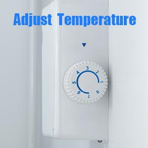 COWSAR 3.0 Cu.Ft Compact Chest Upright Freezer Single Door Reversible Stainless Steel Door, Compact Adjustable Removable Shelves for Home Office, Silver