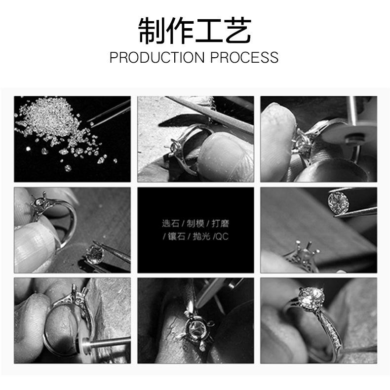 Luxurious, fashionable and versatile pink diamond necklace, purple pendant, high-carbon diamond stud earrings, ice flower-cut ring, colored gemstone set for women