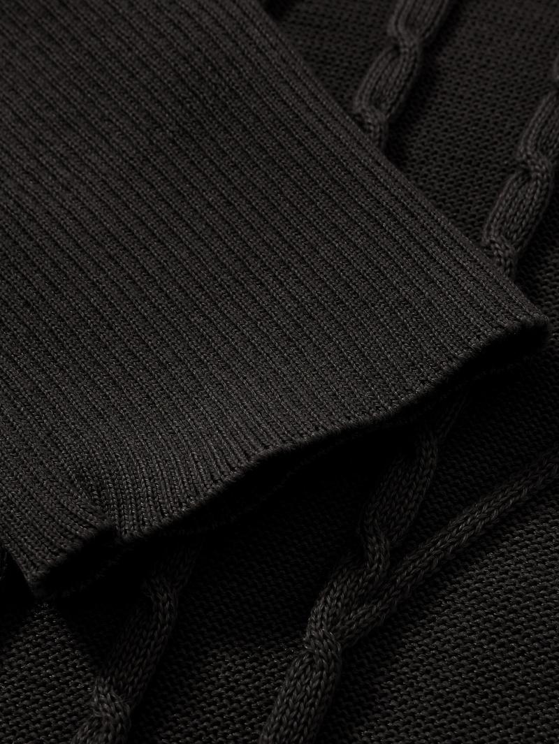 Men's regular textured turtleneck sweater, casual long-sleeved top for autumn and winter, fashionable men's everyday knitwear.