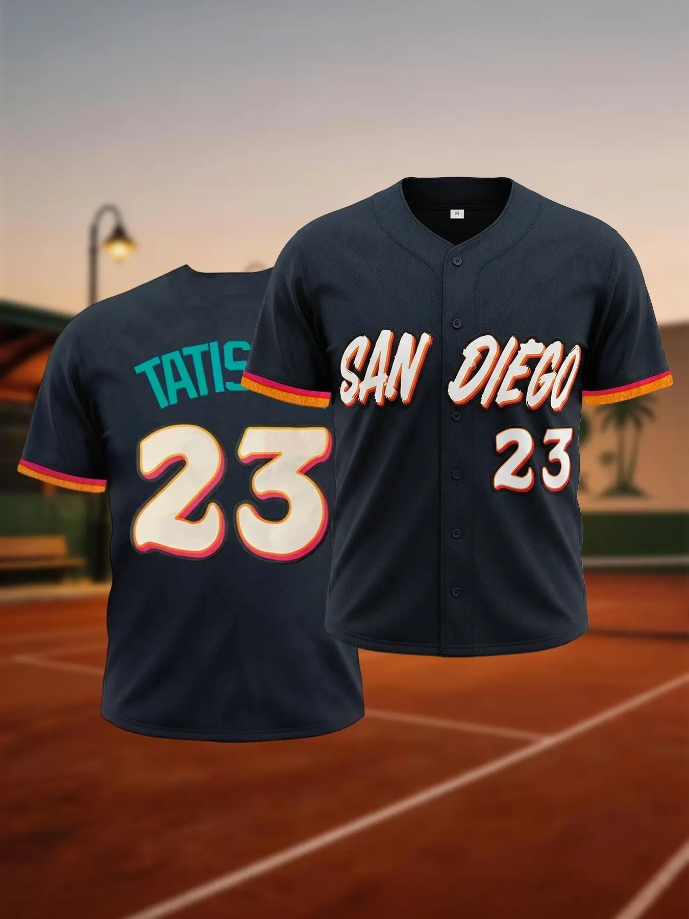 Men Women San Diego Style Baseball Jersey Breathable Embroidered Sport Street Shirt Sports Tops Sportswear Top