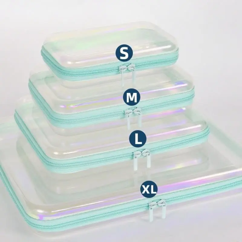 Large Capacity Makeup Bag, Waterproof Transparent Travel Storage Bag, Cosmetic Organizer for Toiletries and Cosmetics