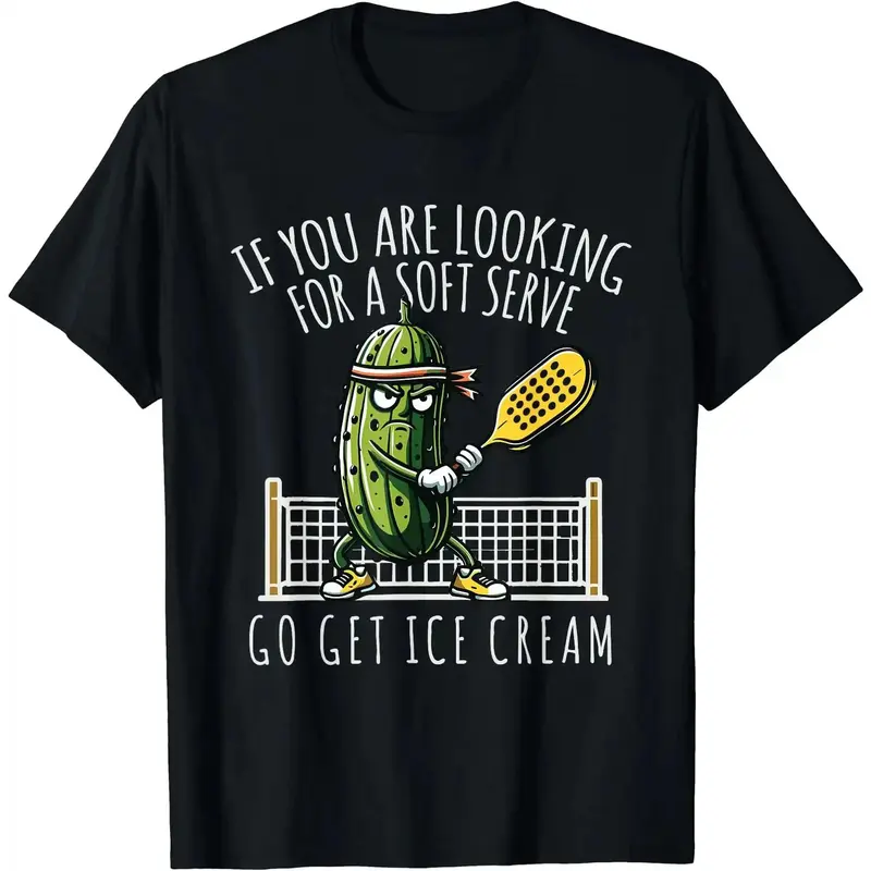 Funny Shirts For Men Women Pickleball Player Paddleball Lover T-Shirt Pickleballer Tshirt Gift for Her Him Menswear Top Outdoor