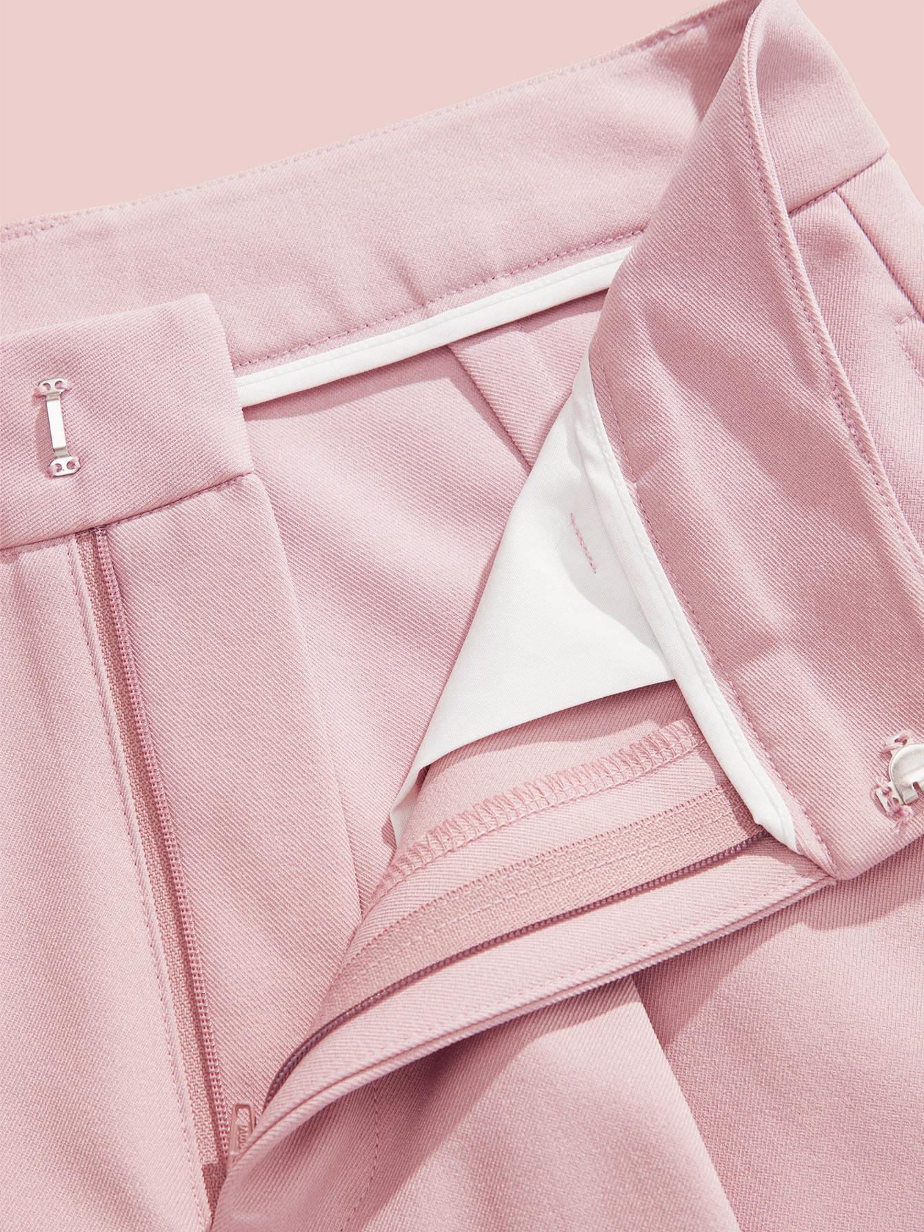 Ciel Fashion Anewsta Black Loose Straight-Leg Suit Pants, Urban Chic For Commuting